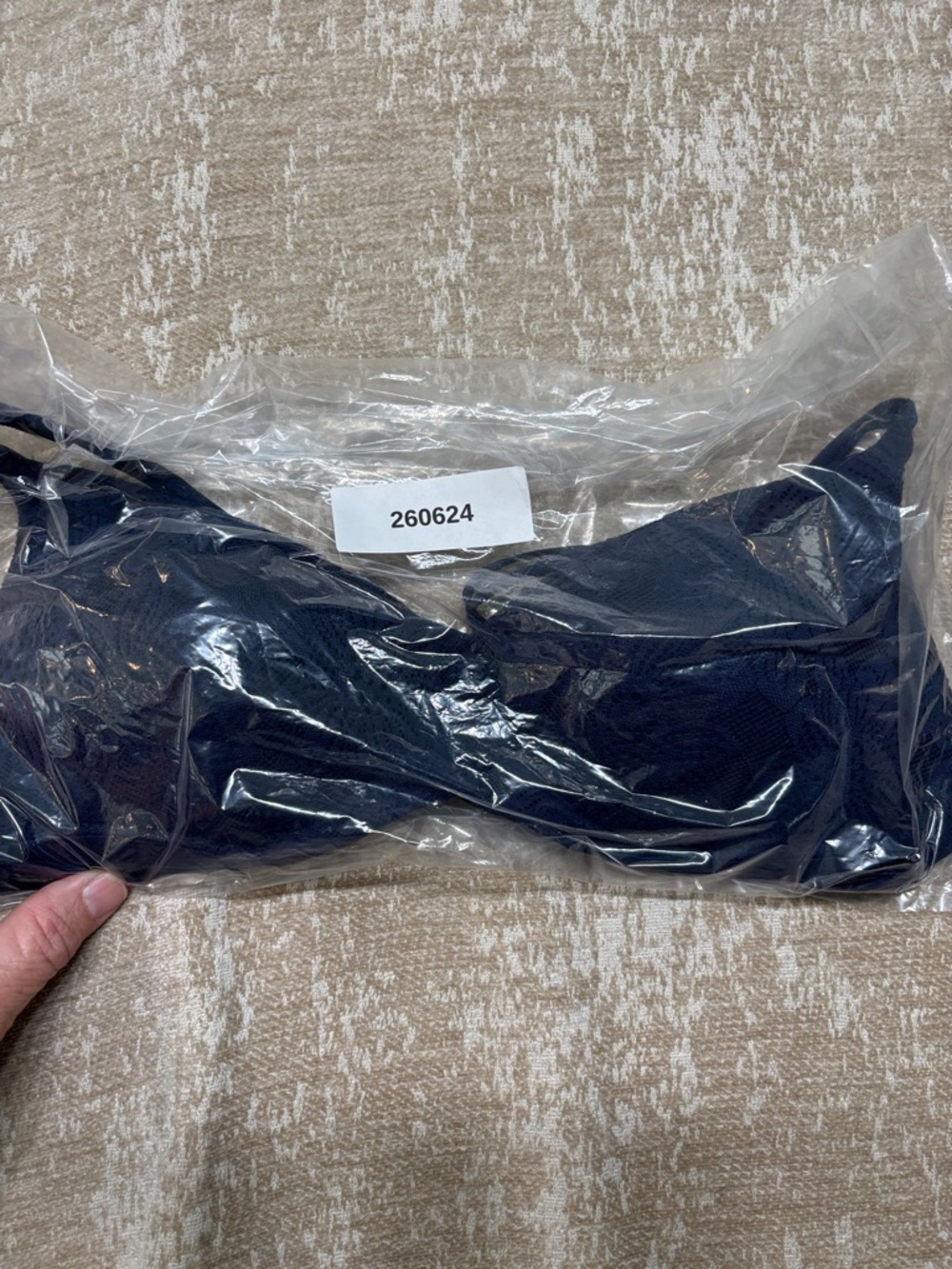 Aerie Navy Floral Lace Wireless Push Up Bra 36B NWT Real Good Comfort Bralette - Picture 6 of 7